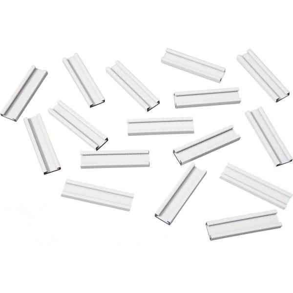 Einsteckschiene magnetisch 50x9,5mm VE=16 Stück weiß