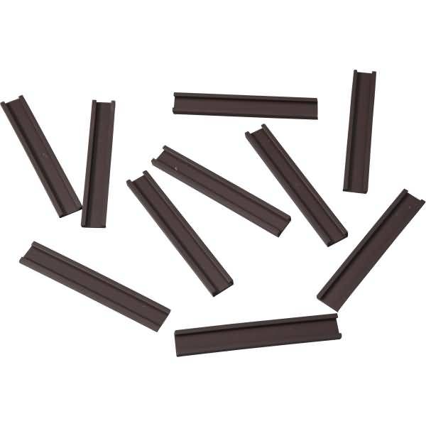 Einsteckschiene magnetisch 60x9,5mm VE=10 Stück braun