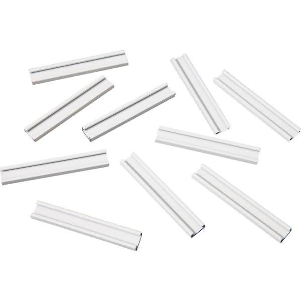 Einsteckschiene magnetisch 60x9,5mm VE=10 Stück weiß