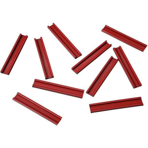 Einsteckschiene magnetisch 70x9,5mm VE=10 Stück rot