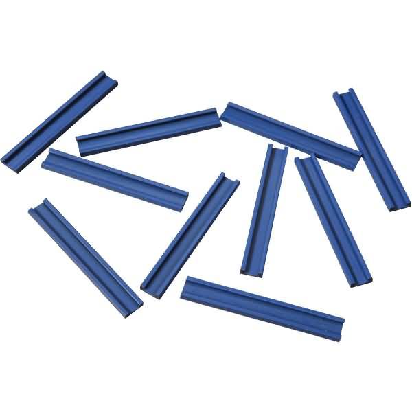 Einsteckschiene magnetisch 70x9,5mm VE=10 Stück blau