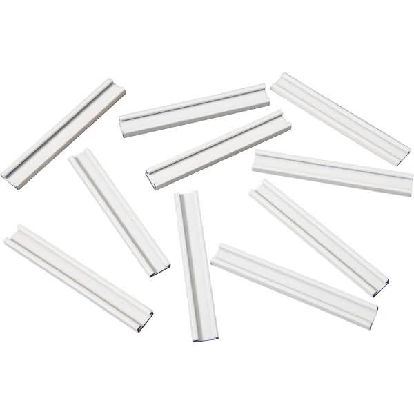 Einsteckschiene magnetisch 70x9,5mm VE=10 Stück weiß