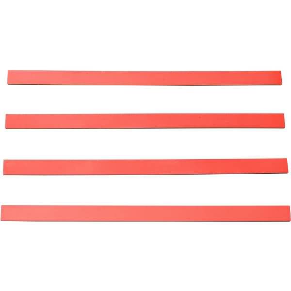 Magnetisches Band 250x14x2mm VE=4 Stück rot