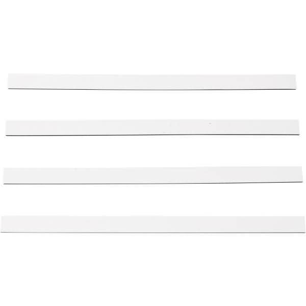 Magnetisches Band 250x14x2mm VE=4 Stück weiß