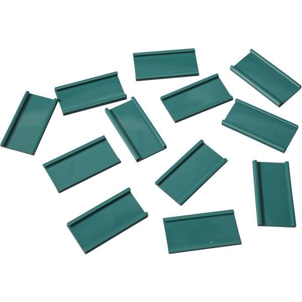 Einsteckschiene magnetisch 40x20mm VE=12 Stück grün