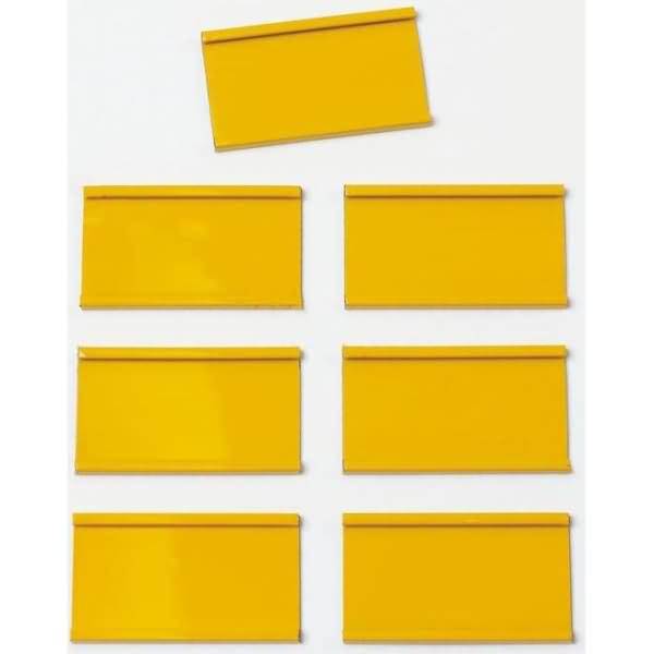 Einsteckschiene magnetisch 40x20mm VE=12 Stück gelb