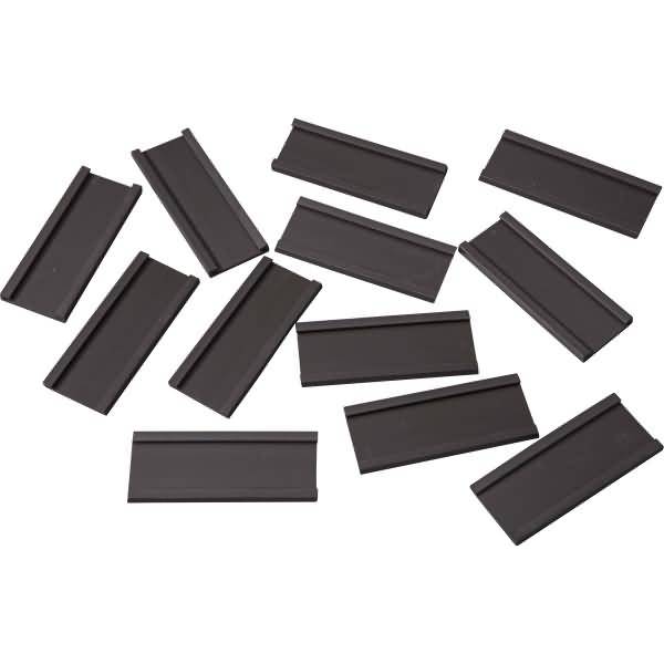 Einsteckschiene magnetisch 50x20mm VE=12 Stück braun
