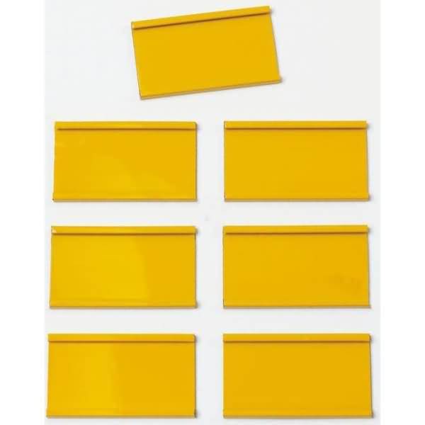 Einsteckschiene magnetisch 50x20mm VE=12 Stück gelb