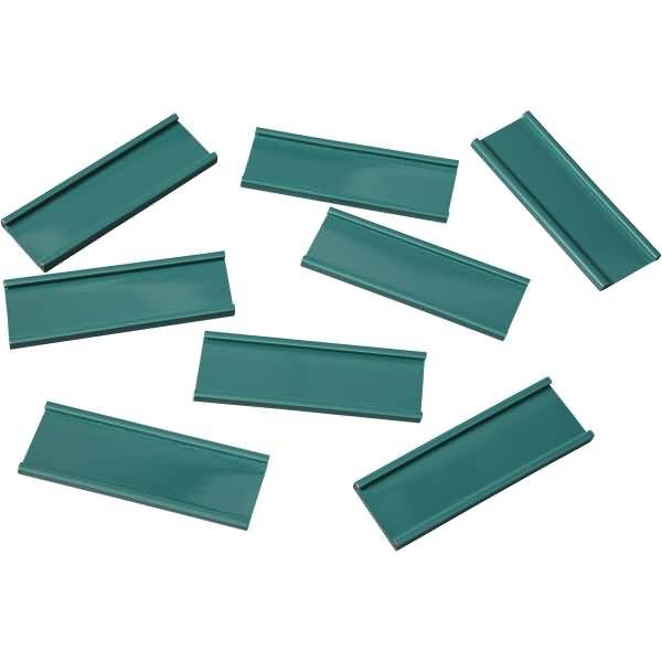 Einsteckschiene magnetisch 60x20mm grün VE=8 Stück grün