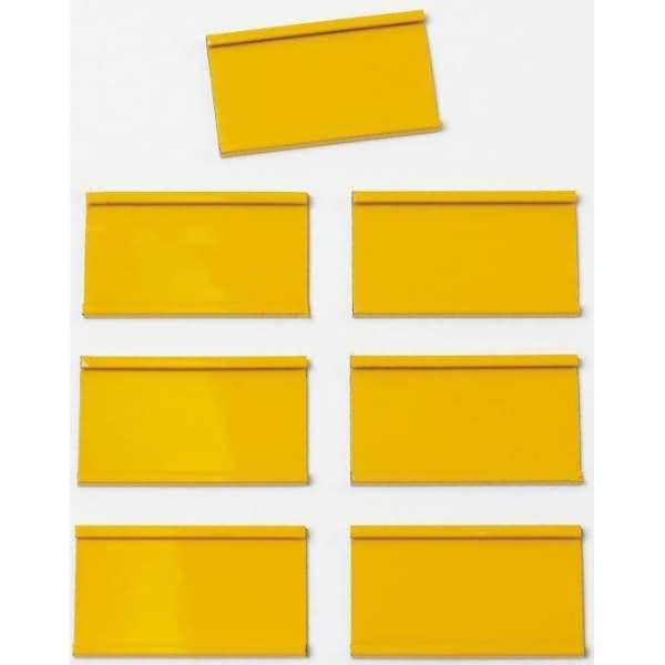 Einsteckschiene magnetisch 60x20mm grün VE=8 Stück gelb