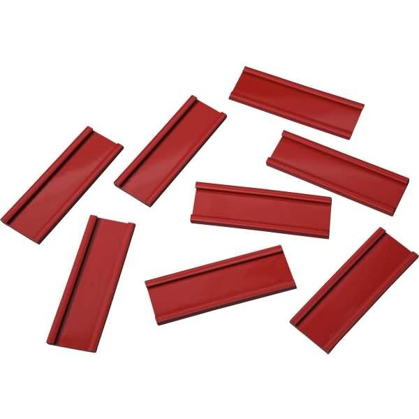 Einsteckschiene magnetisch 60x20mm grün VE=8 Stück rot