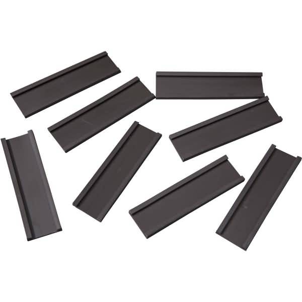 Einsteckschiene magnetisch 70x20mm VE=8 Stück braun