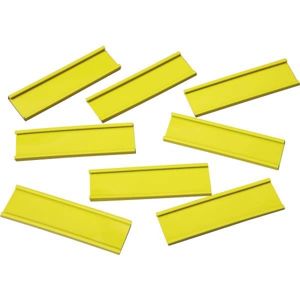 Einsteckschiene magnetisch 70x20mm VE=8 Stück gelb