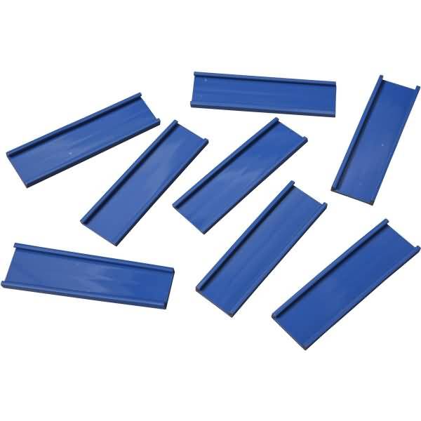 Einsteckschiene magnetisch 70x20mm VE=8 Stück blau