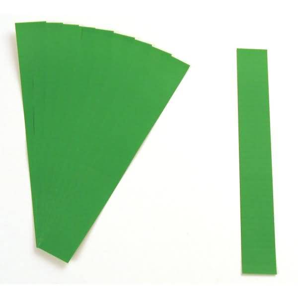 Einsteckkarten für 9,5mm Einsteckschiene 40x7,5mm VE=420 Stück moos
