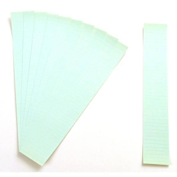 Einsteckkarten für 9,5mm Einsteckschiene 50x7,5mm VE=420 Stück hellblau