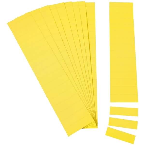 Einsteckkarten für 9,5mm Einsteckschiene 50x7,5mm VE=420 Stück zitrone