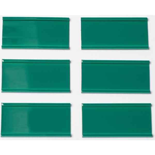 Einsteckkarten für 9,5mm Einsteckschiene 60x7,5mm VE=420 Stück hellgrün