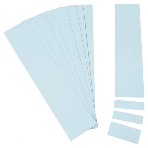 Einsteckkarten für 9,5mm Einsteckschiene 60x7,5mm VE=420 Stück hellblau