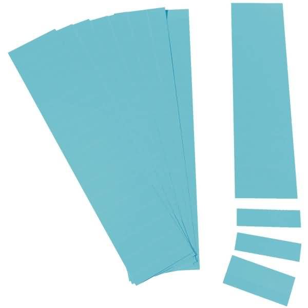 Einsteckkarten für 9,5mm Einsteckschiene 60x7,5mm VE=420 Stück blau