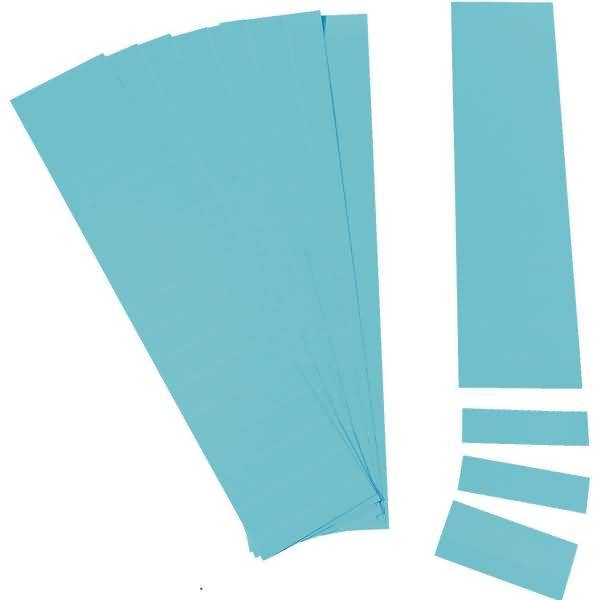 Einsteckkarten für 9,5mm Einsteckschiene 70x7,5mm VE=420 Stück blau