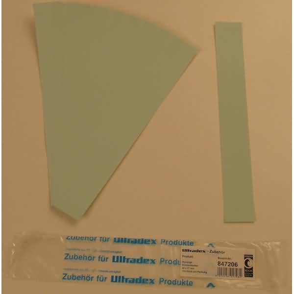 Einsteckkarten für 20mm Einsteckschiene 40x17mm VE=170 Stück hellblau