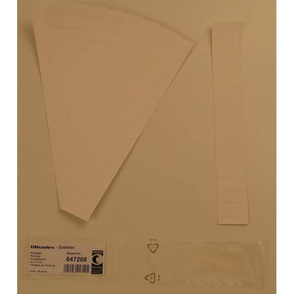 Einsteckkarten für 20mm Einsteckschiene 40x17mm VE=170 Stück weiß