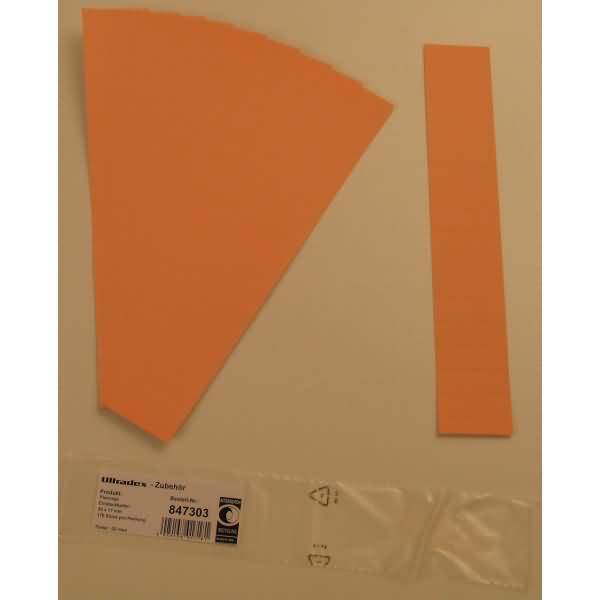 Einsteckkarten für 20mm Einsteckschiene 50x17mm VE=170 Stück rosa