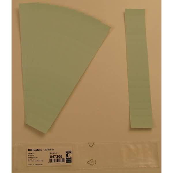 Einsteckkarten für 20mm Einsteckschiene 50x17mm VE=170 Stück hellblau