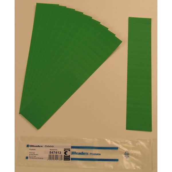 Einsteckkarten für 20mm Einsteckschiene 50x17mm VE=170 Stück moos