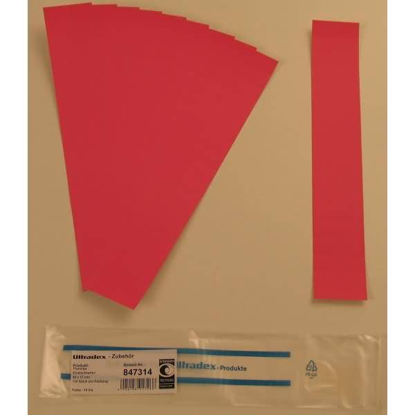 Einsteckkarten für 20mm Einsteckschiene 50x17mm VE=170 Stück magenta