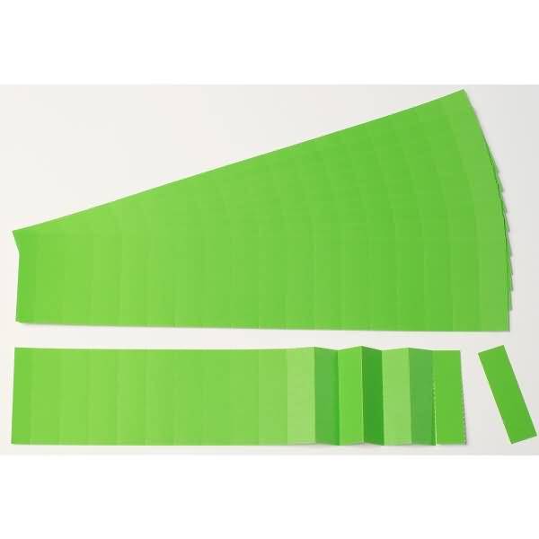 Einsteckkarten für 20mm Einsteckschiene 60x17mm VE=170 Stück hellgrün