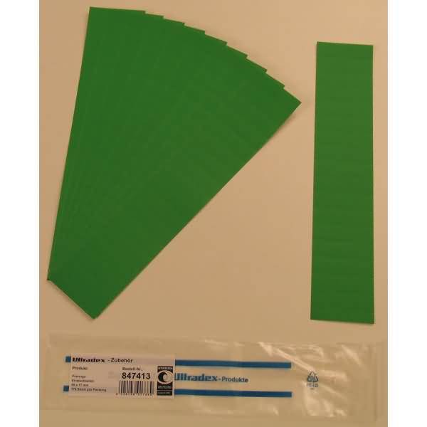 Einsteckkarten für 20mm Einsteckschiene 60x17mm VE=170 Stück moos