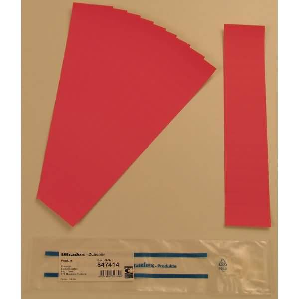 Einsteckkarten für 20mm Einsteckschiene 60x17mm VE=170 Stück magenta