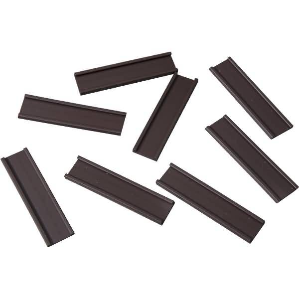 Einsteckschiene magnetisch 60x15mm VE=8 Stück braun