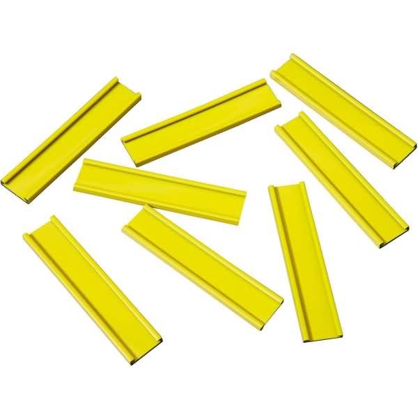 Einsteckschiene magnetisch 60x15mm VE=8 Stück gelb