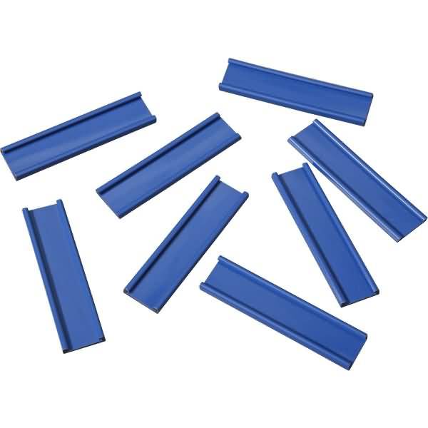 Einsteckschiene magnetisch 60x15mm VE=8 Stück blau