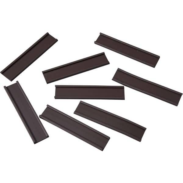 Einsteckschiene magnetisch 70x14mm VE=8 Stück braun