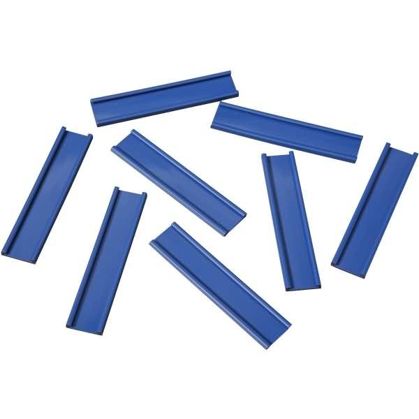 Einsteckschiene magnetisch 70x14mm VE=8 Stück blau