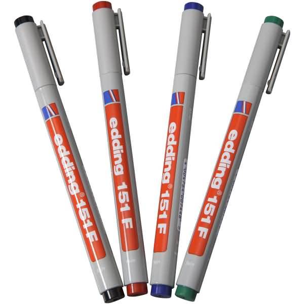 Folienschreiber wasserlöslich 0,6mm VE=4 Stück