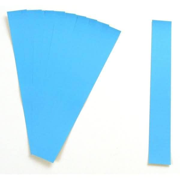 Einsteckkarten für 15mm Einsteckschiene 40x12mm blau VE=220 Stück