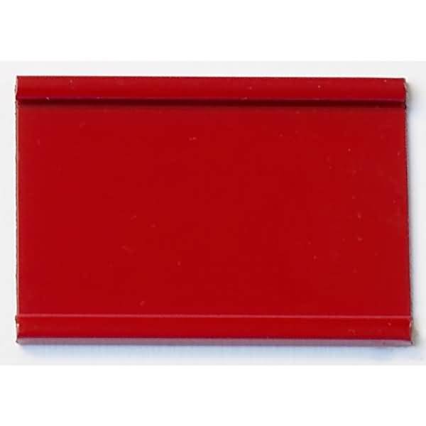 Einsteckschiene magnetisch 50x34mm rot VE=9 Stück