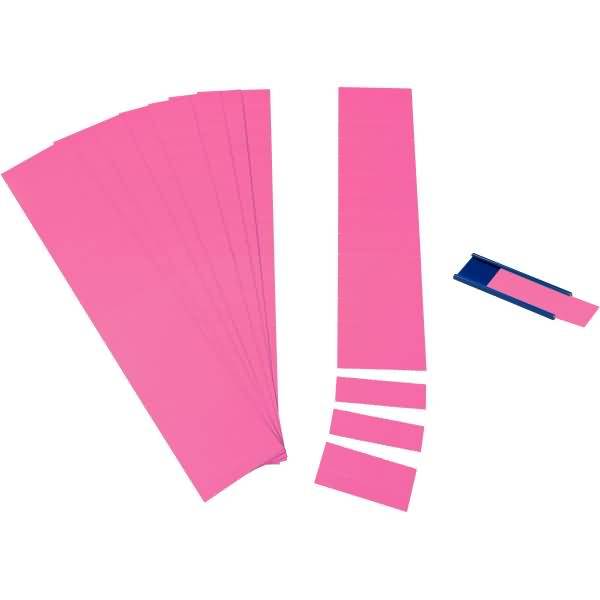Einsteckkarten für 34mm Einsteckschiene 50x32mm magenta VE=90 Stück