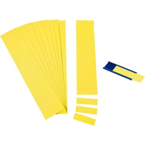 Einsteckkarten für 34mm Einsteckschiene 70x32mm zitrone VE=90 Stück