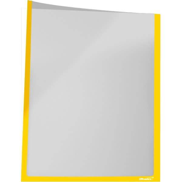 Infotasche für DIN A4 hoch selbstklebend VE= 5 Stück gelb