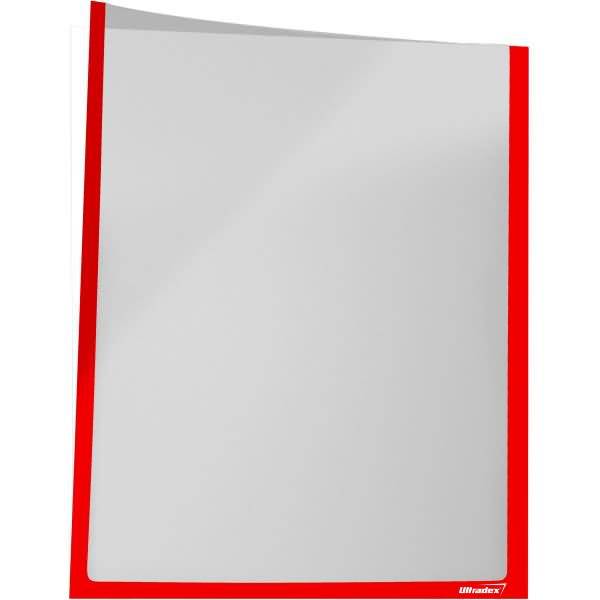 Infotasche für DIN A3 hoch selbstklebend VE= 1 Stück rot