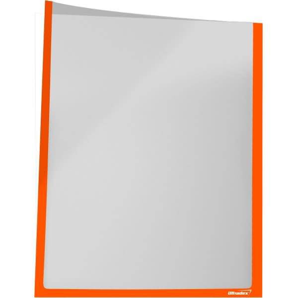 Infotaschen für DIN A2 hoch BxH 435x595mm selbstklebend VE=1 Stück pastell orange