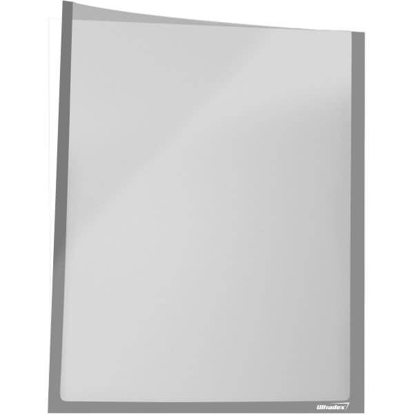 Infotasche für DIN A4 hoch selbstklebend VE= 5 Stück silber