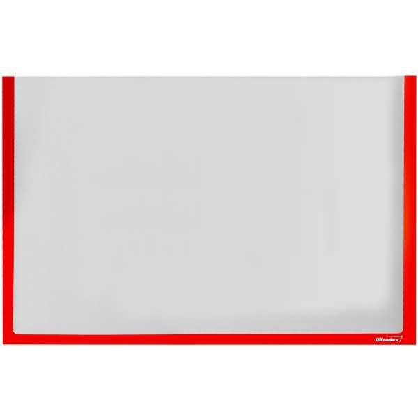 Infotaschen für DIN A2 quer BxH 610x415mm selbstklebend VE=1 Stück rot