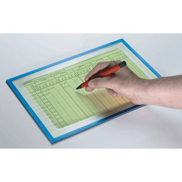 Infotasche mit Ausschnitt A4 hoch BxH 225x312mm selbstklebend VE=1 Stück grau